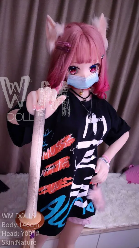 146cm (4ft9) B罩杯動漫情趣實體娃娃 - TPE身體搭配PVC頭部 #y001